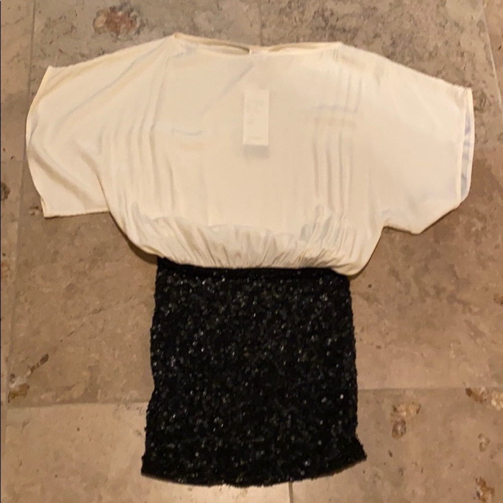 Parker sequined bottom dress size small NWT